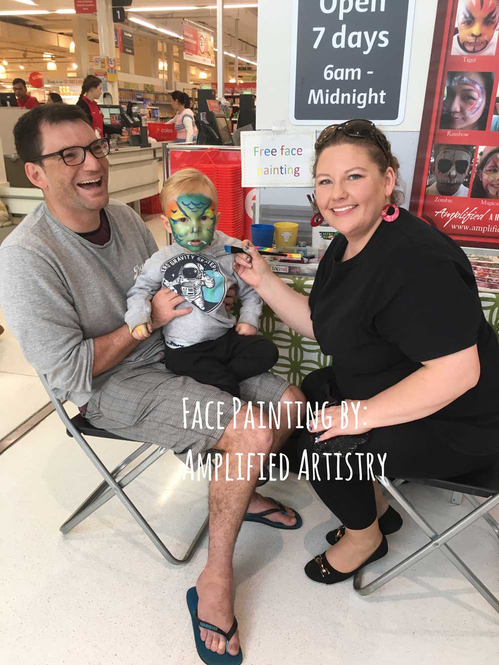 Coles Corporate Face Painting